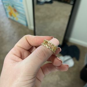 Pandora Beehive Gold Ring